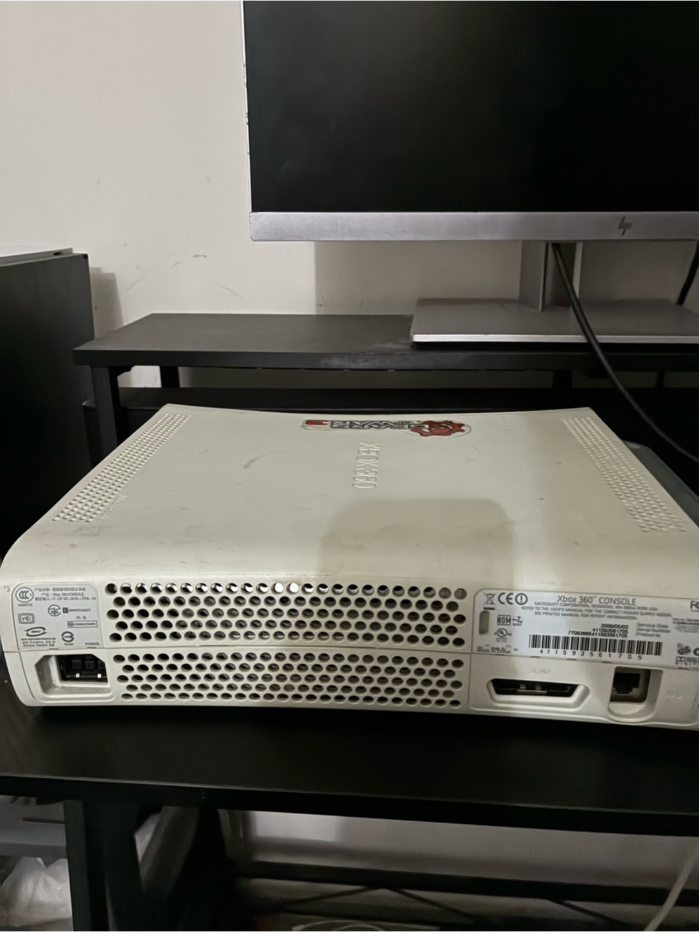 Microsoft Xbox 360 Original White Console 60GB Tested Working W/ Power Cable - Picture 6 of 8
